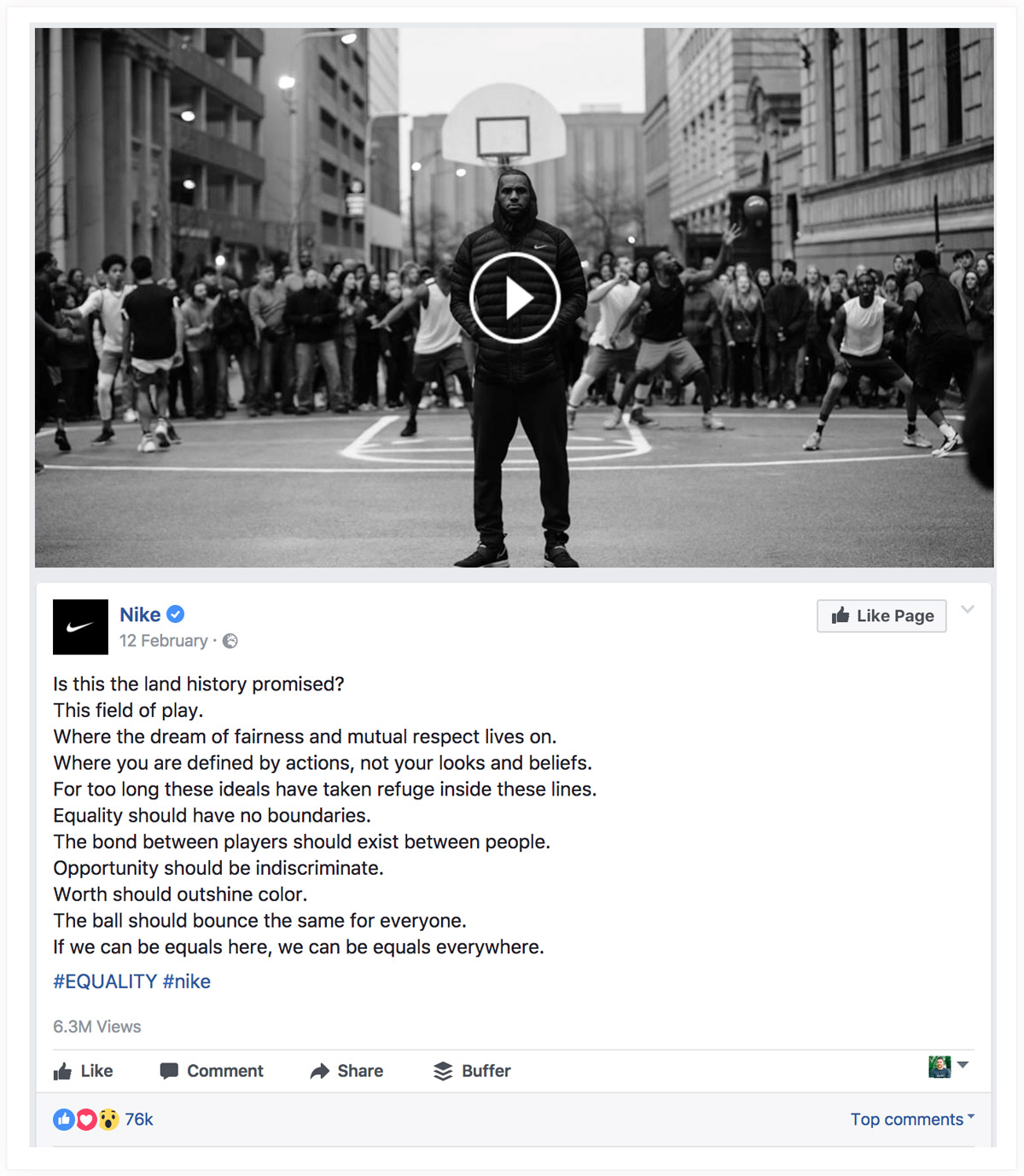 nike-facebook-exemple, kingdomagency.io